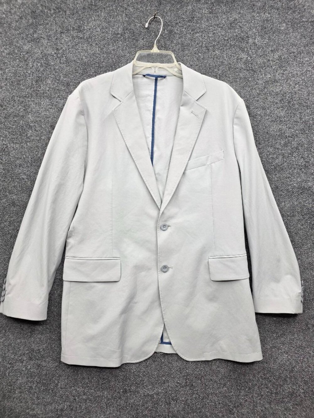 Vineyard Vines OTG Mens Cotton Performance Blazer 42R Gray Sport Coat Neutral